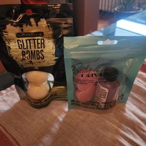 Bath bombs and body wash